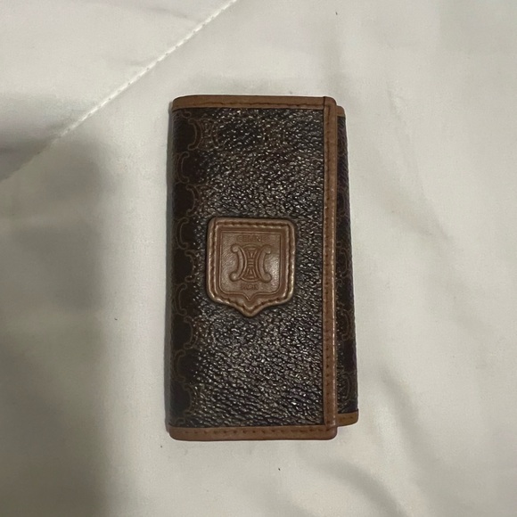 Celine Brown Leather Key Holder - Picture 1 of 10
